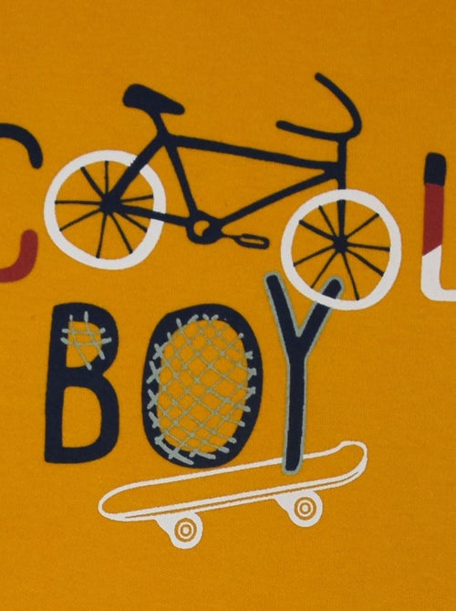 TEE SHIRT JAKOB INTERLOCK MANCHES LONGUES ENFANT - Kiabi