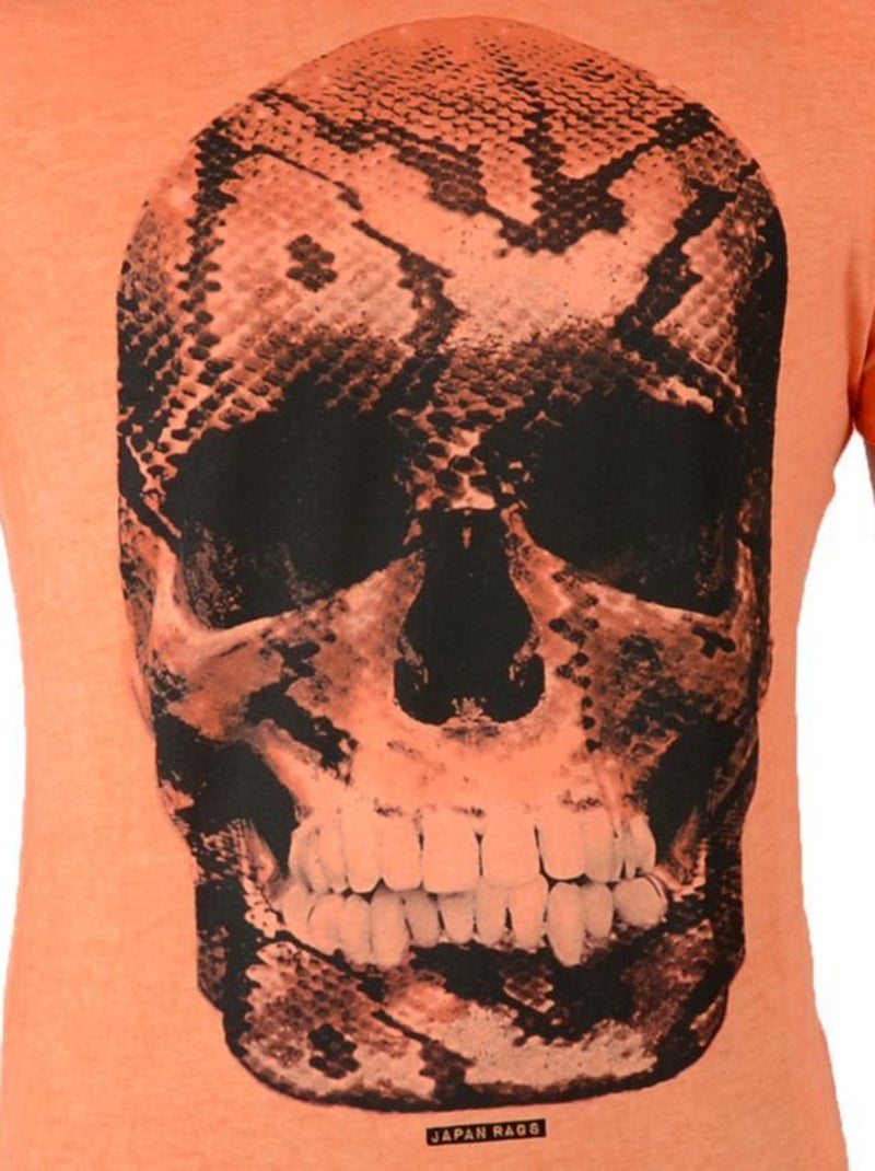 Tee Shirt Japan Rags Snake Orange - Kiabi