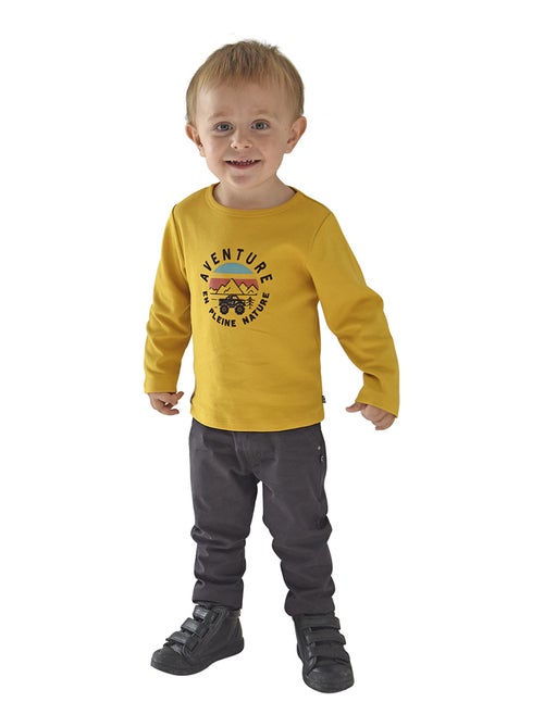 TEE SHIRT JAUNE DEYNIS - Kiabi TEE SHIRT JAUNE DEYNIS - Kiabi