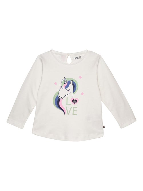 TEE SHIRT JAYA INTERLOCK MANCHES LONGUES ENFANT - Kiabi