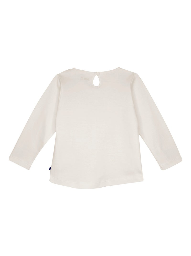 TEE SHIRT JAYA INTERLOCK MANCHES LONGUES ENFANT Beige - Kiabi