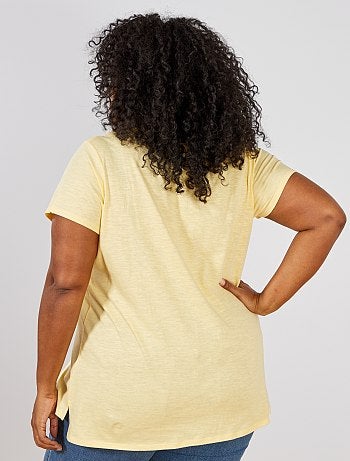 Tee-shirt jersey flammé - Kiabi