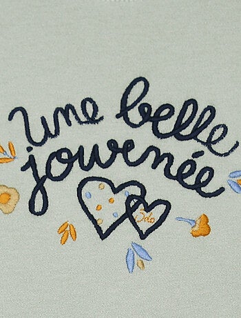 TEE SHIRT JESSICA INTERLOCK MANCHES LONGUES ENFANT