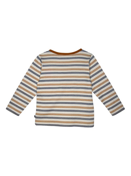 TEE SHIRT JIMY INTERLOCK MANCHES LONGUES ENFANT - Kiabi