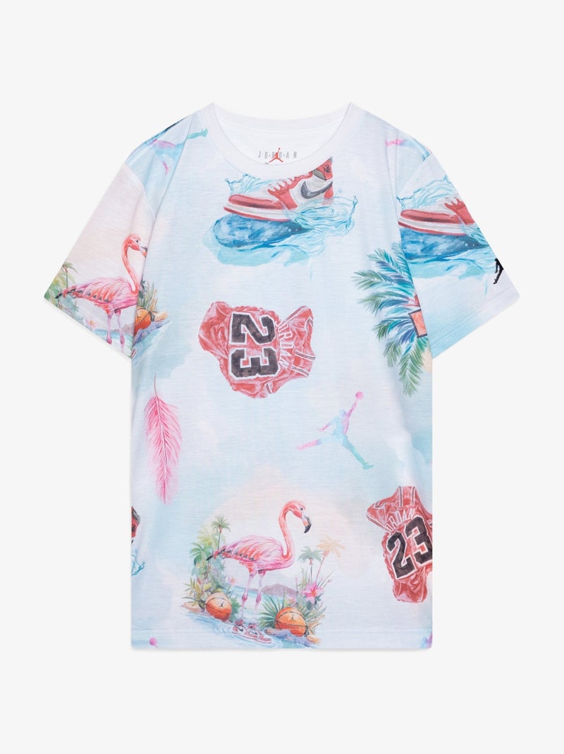 Tee Shirt Jordan manches courtes Blanc - Kiabi