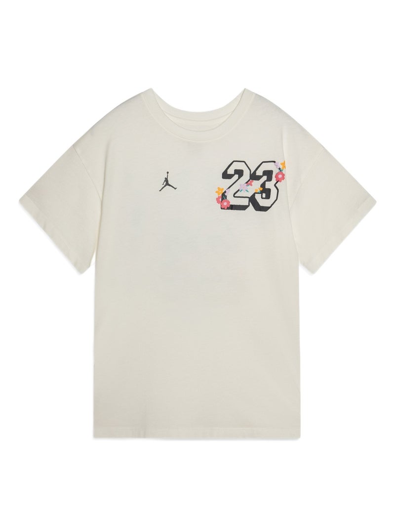 Tee shirt Jordan manches courtes Ecru - Kiabi