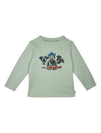 TEE SHIRT JULES INTERLOCK MANCHES LONGUES ENFANT