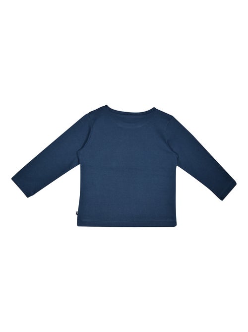 TEE SHIRT JULIEN INTERLOCK MANCHES LONGUES ENFANT - Kiabi