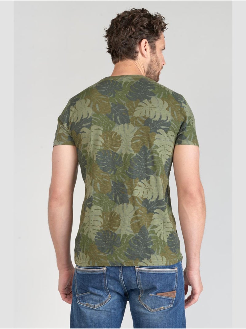 Tee-Shirt JUNG 'Le Temps Des Cerises' Vert - Kiabi