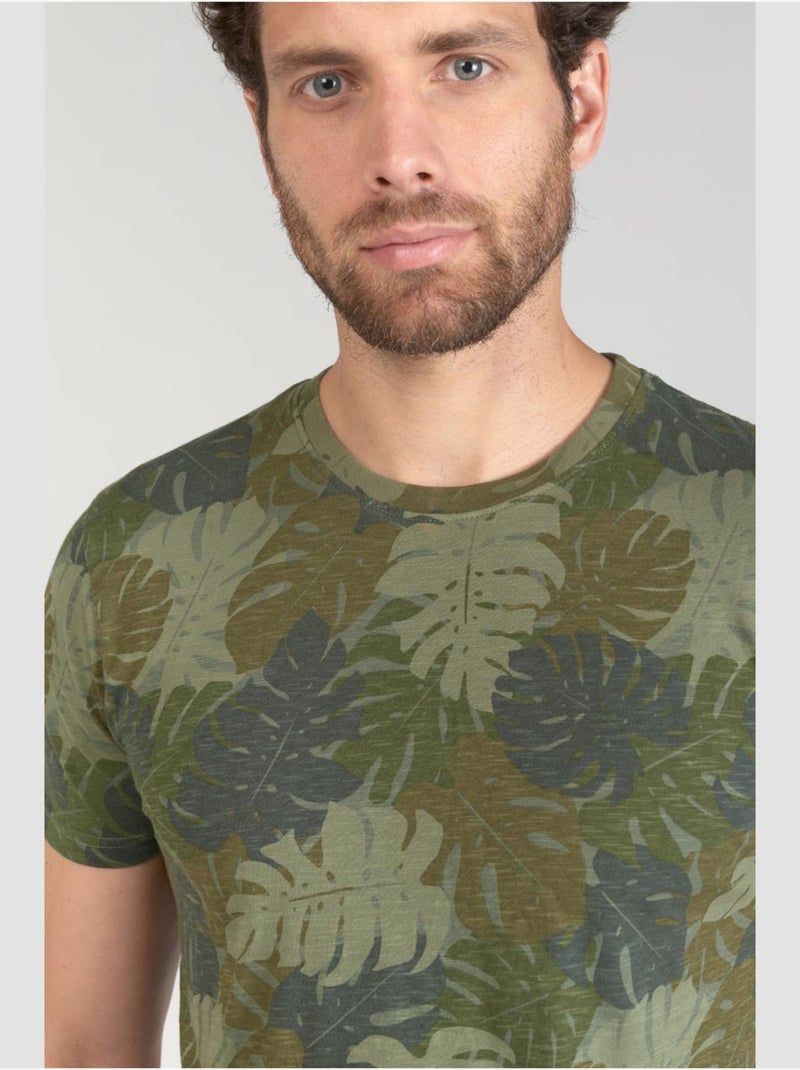 Tee-Shirt JUNG 'Le Temps Des Cerises' Vert - Kiabi