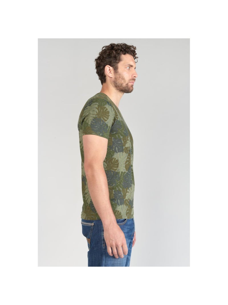 Tee-Shirt JUNG 'Le Temps Des Cerises' Vert - Kiabi