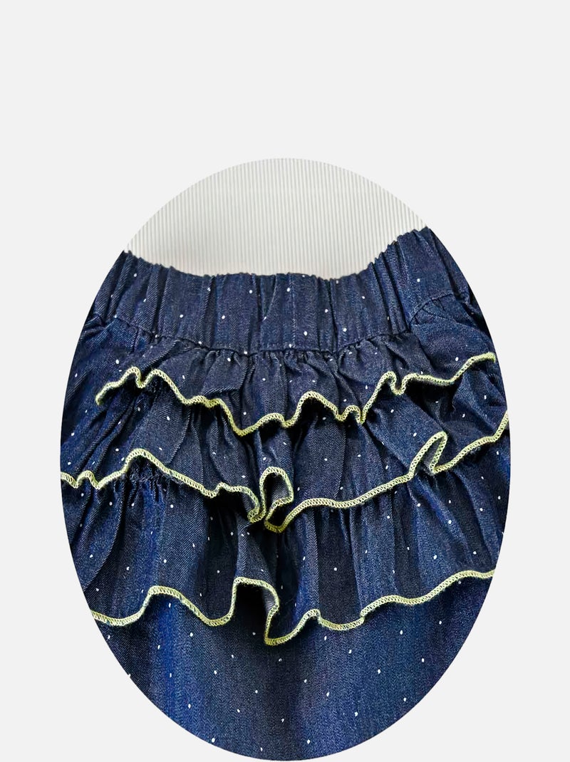 TEE-SHIRT + JUPE CHARLINE Bleu - Kiabi