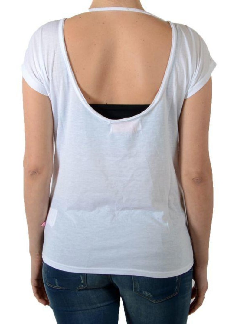 Tee Shirt Kaporal Boty Blanc Blanc - Kiabi