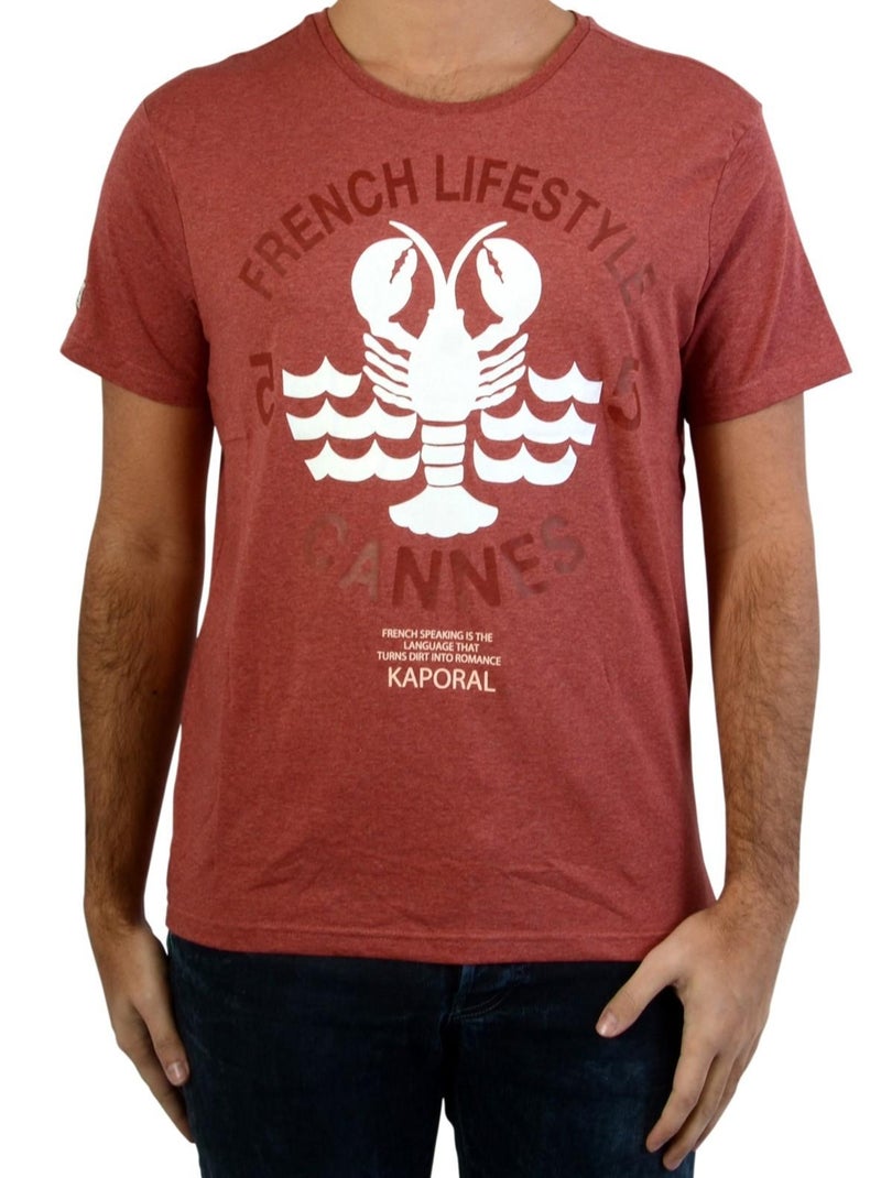 Tee-Shirt Kaporal Carot Rouge - Kiabi