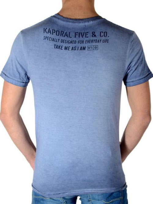 Tee Shirt Kaporal Enfant Crag Bleu Stone - Kiabi