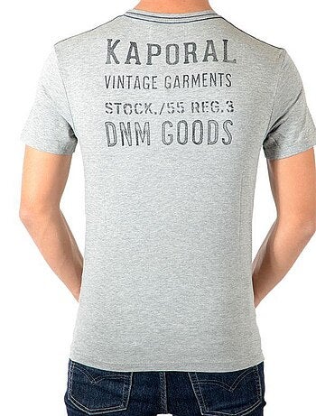 Tee Shirt Kaporal Enfant Leder Grey Melanged