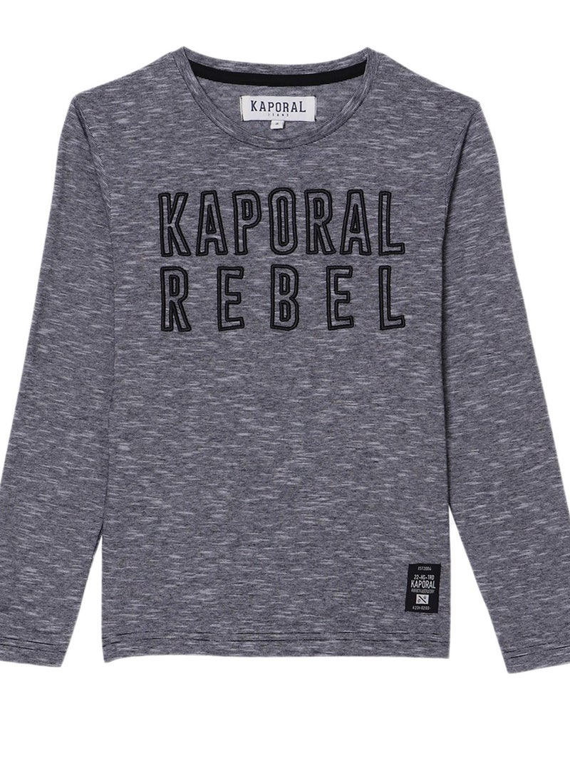 Tee-Shirt Kaporal Enfant Omeo Noir - Kiabi