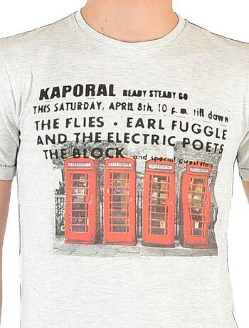 Tee Shirt Kaporal Enfant Thoop Ecru Melanged