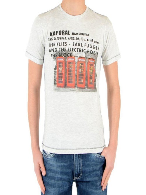 Tee Shirt Kaporal Enfant Thoop Ecru Melanged - Kiabi