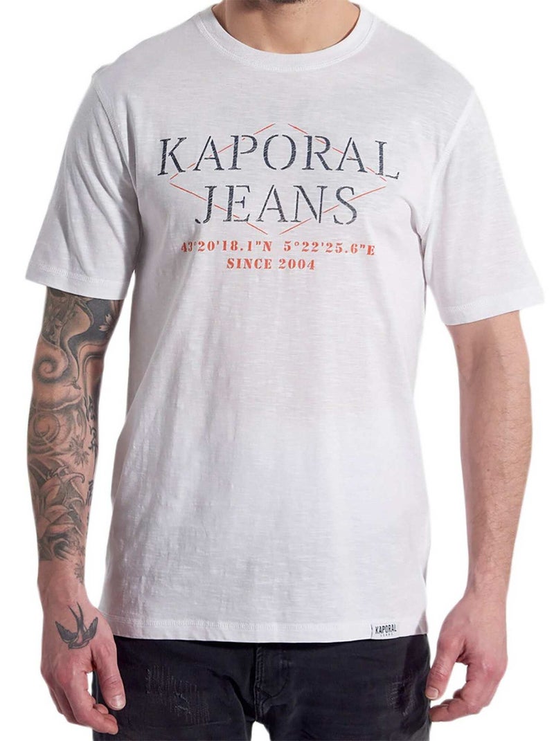 Tee Shirt Kaporal Tito Blanc - Kiabi