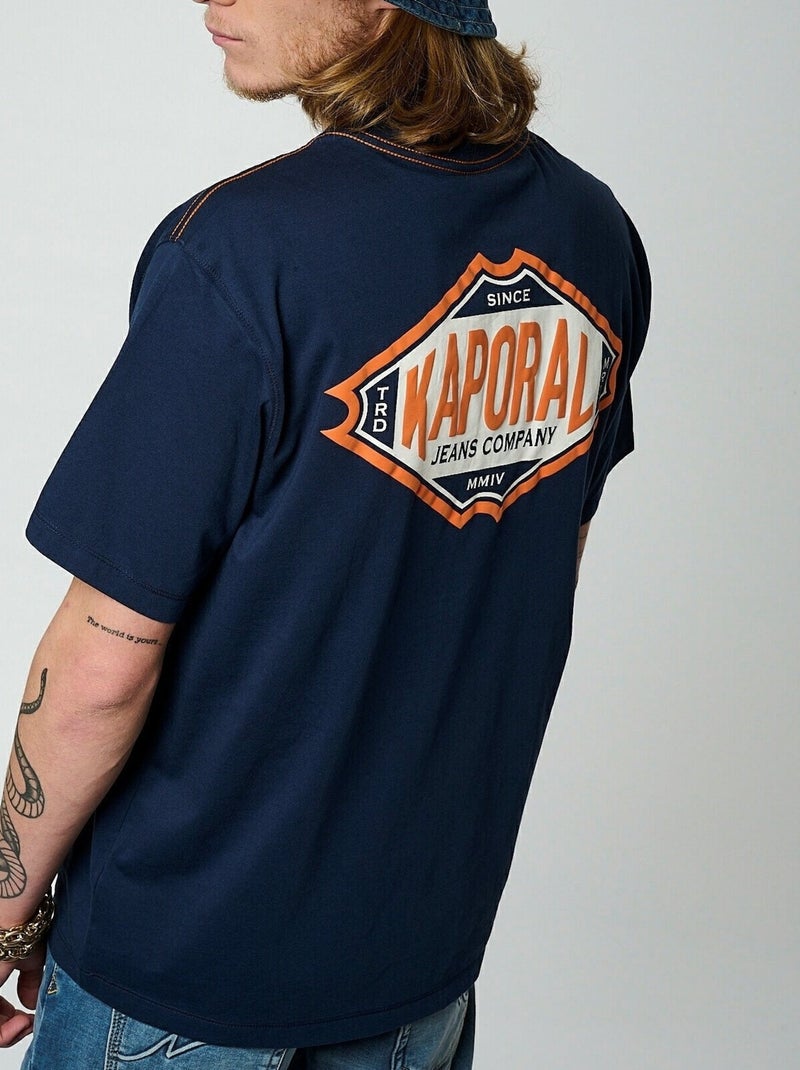 Tee Shirt Kaporal Titus Bleu - Kiabi