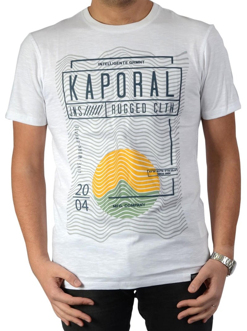 Tee Shirt Kaporal Tulio Blanc - Kiabi