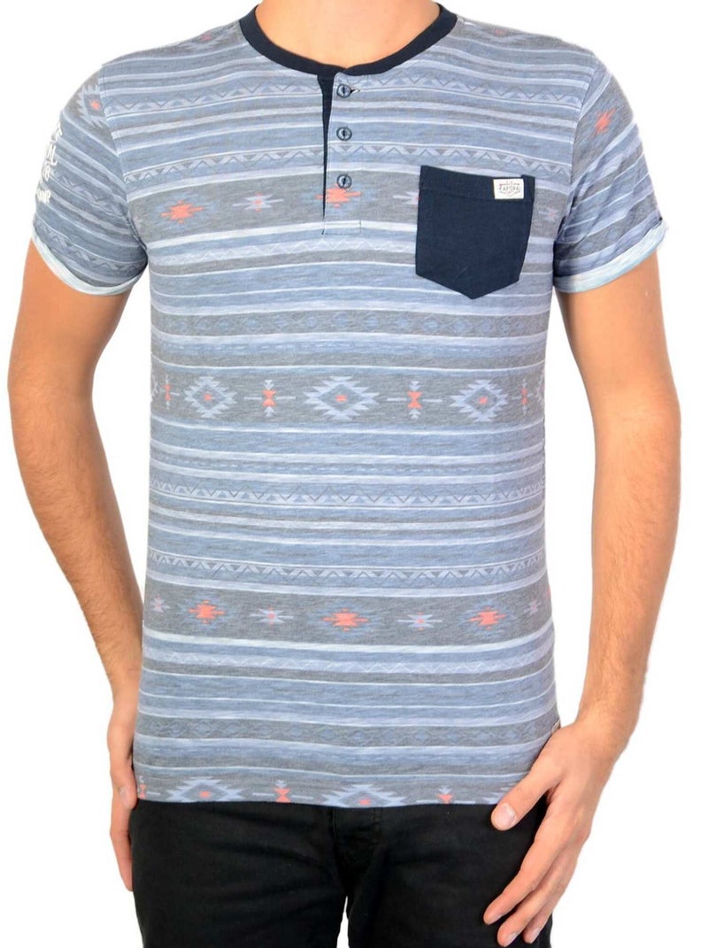 Tee Shirt Kaporal Waggo North Sea Bleu - Kiabi