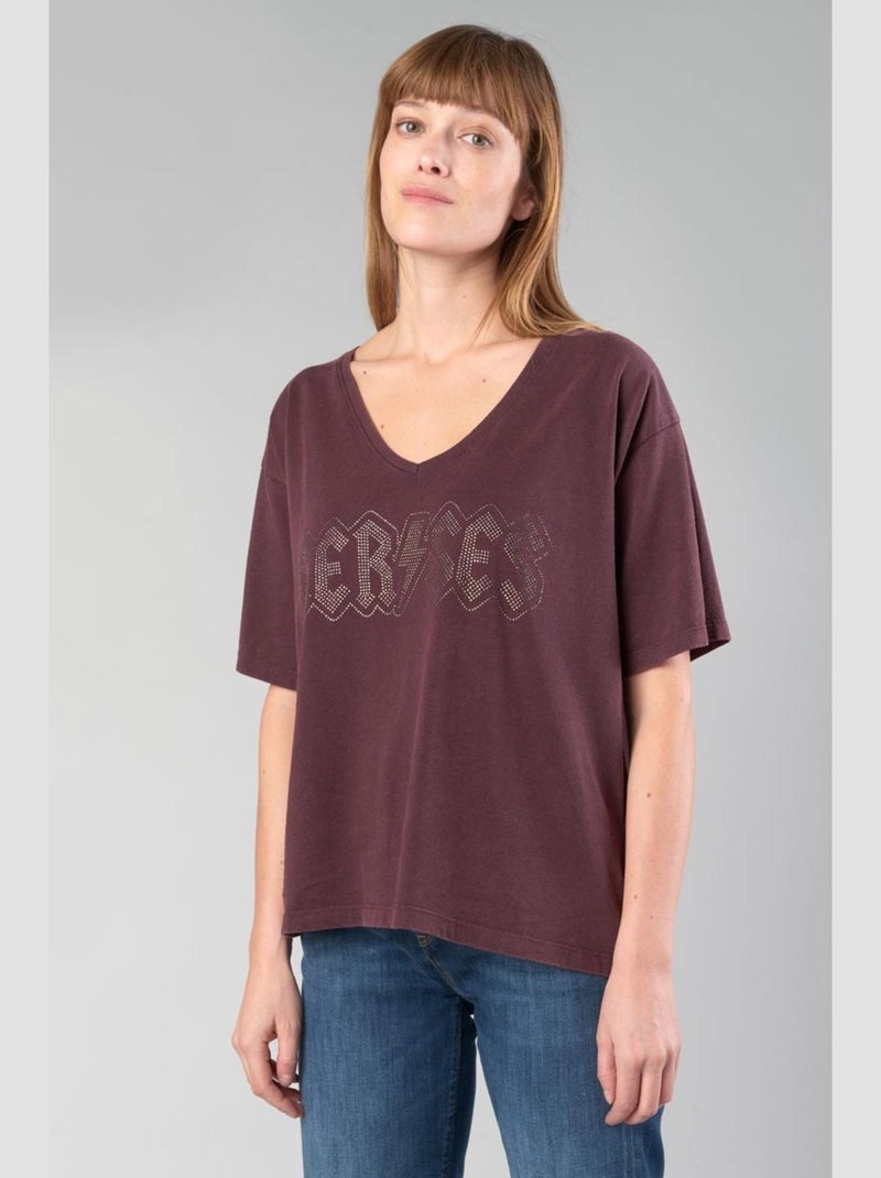 Tee-Shirt KARA 'Le Temps Des Cerises' Rouge - Kiabi