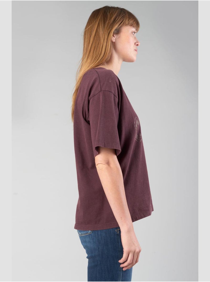 Tee-Shirt KARA 'Le Temps Des Cerises' Rouge - Kiabi