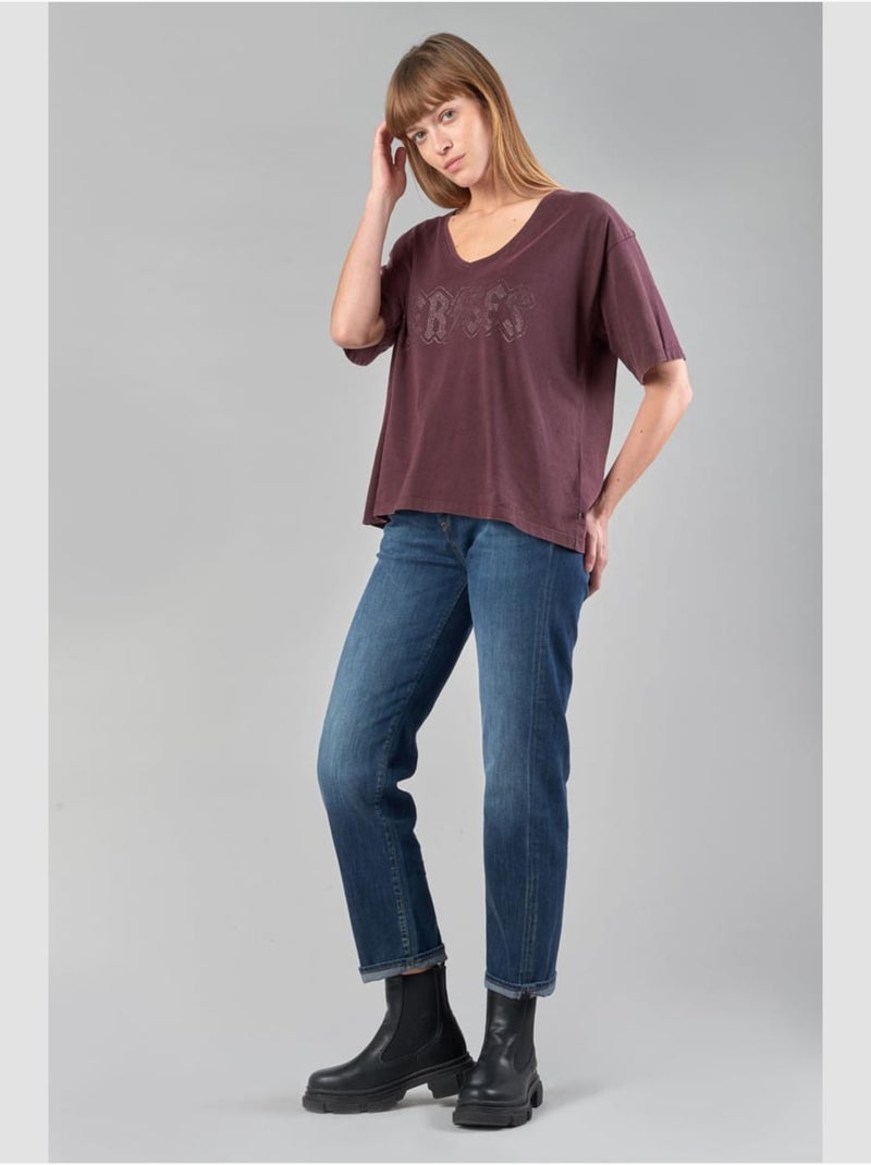 Tee-Shirt KARA 'Le Temps Des Cerises' Rouge - Kiabi