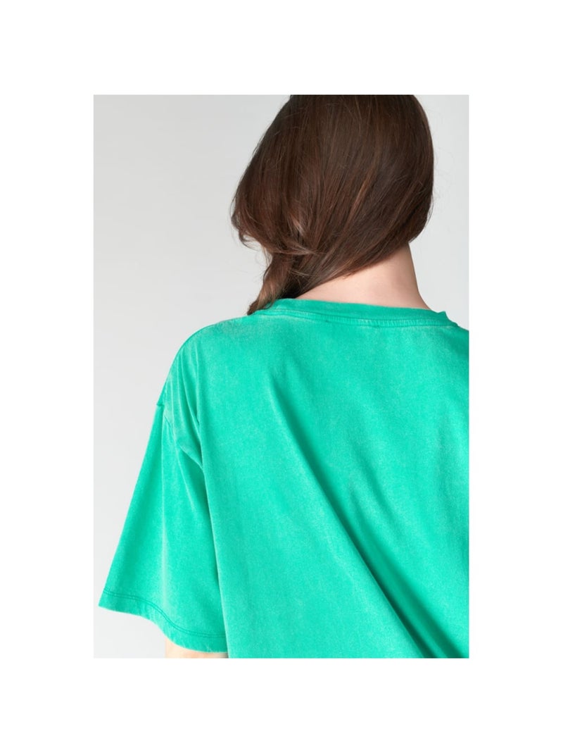 Tee-Shirt KATHLEEN 'Le Temps Des Cerises' Vert - Kiabi