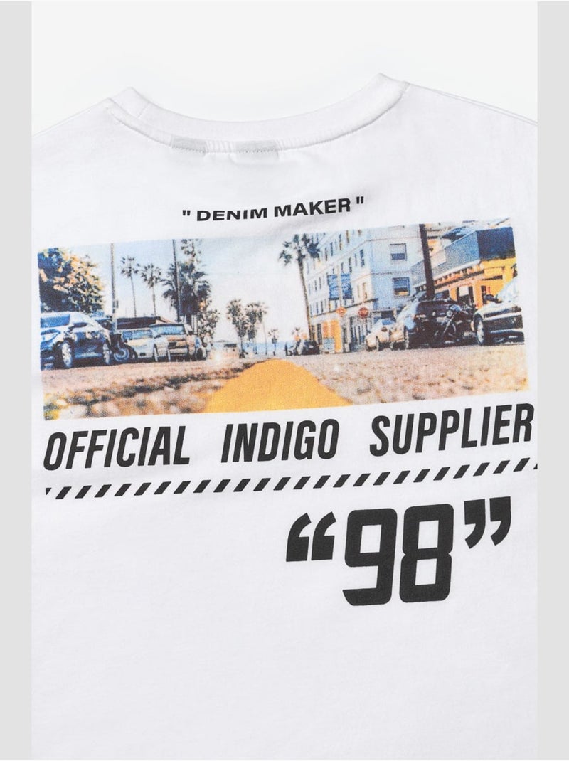 Tee-Shirt KEIBO 'Le Temps Des Cerises' Blanc - Kiabi