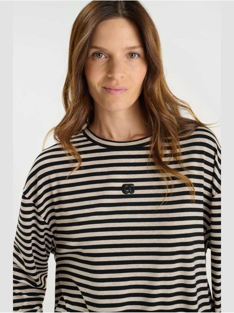 Tee-Shirt KINA 'Le Temps Des Cerises' Noir - Kiabi