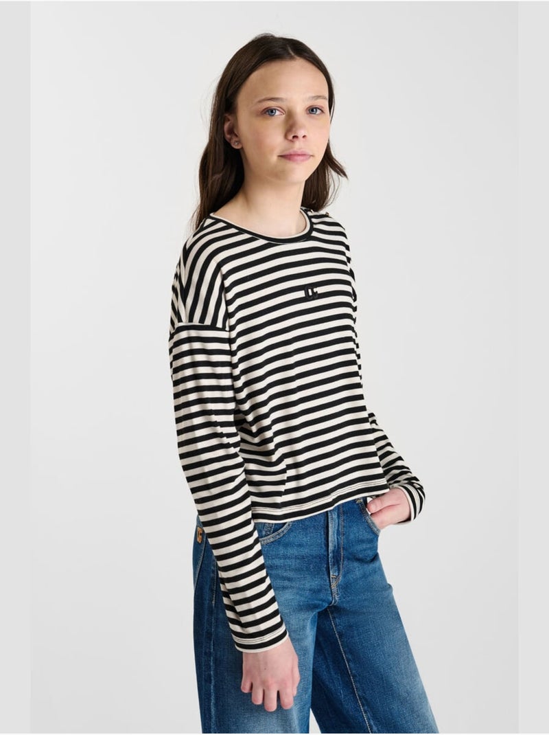 Tee-Shirt KINAGI 'Le Temps Des Cerises' Noir - Kiabi