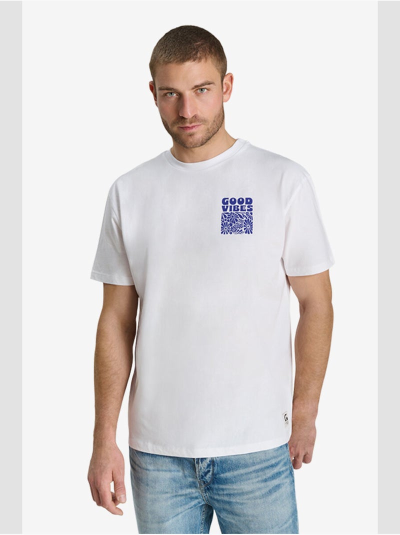 Tee-Shirt KROGER 'Le Temps Des Cerises' Blanc - Kiabi