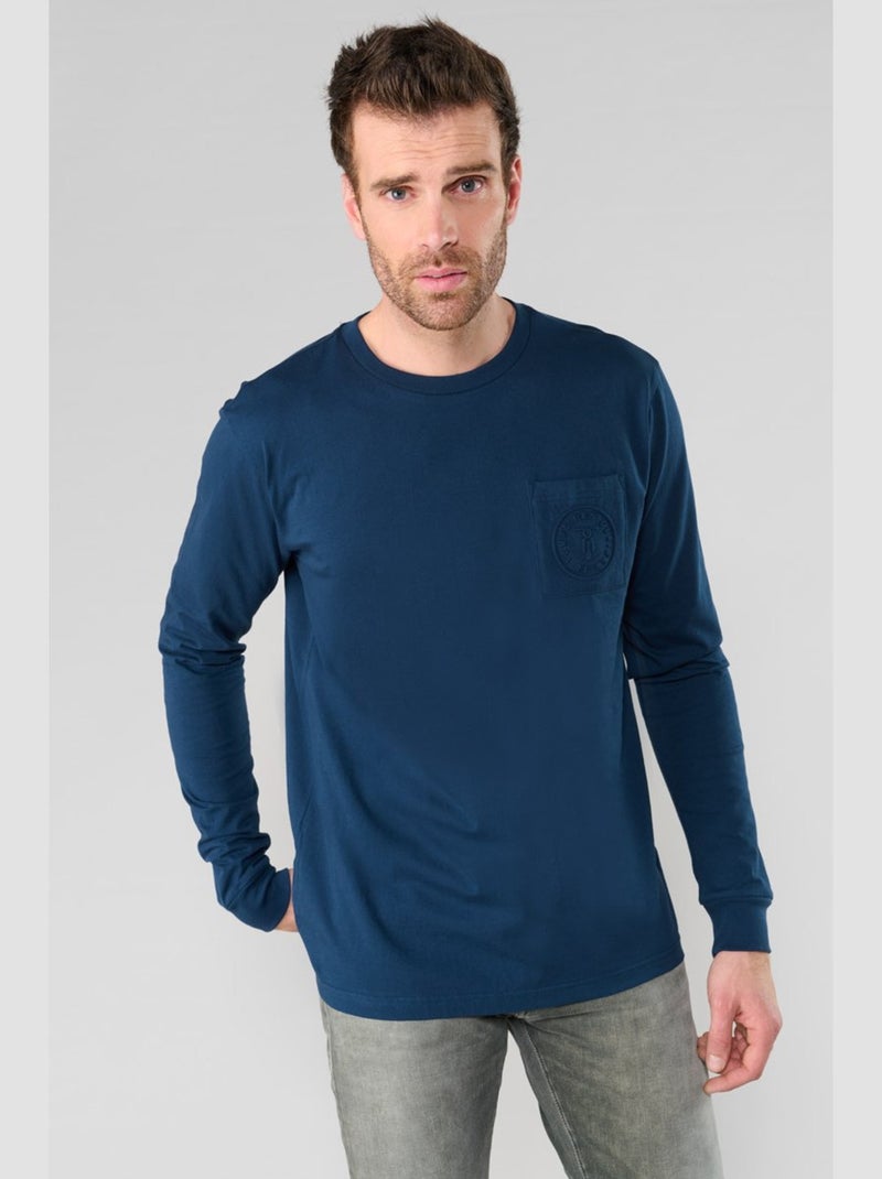 Tee-Shirt LAIA 'Le Temps Des Cerises' Bleu - Kiabi