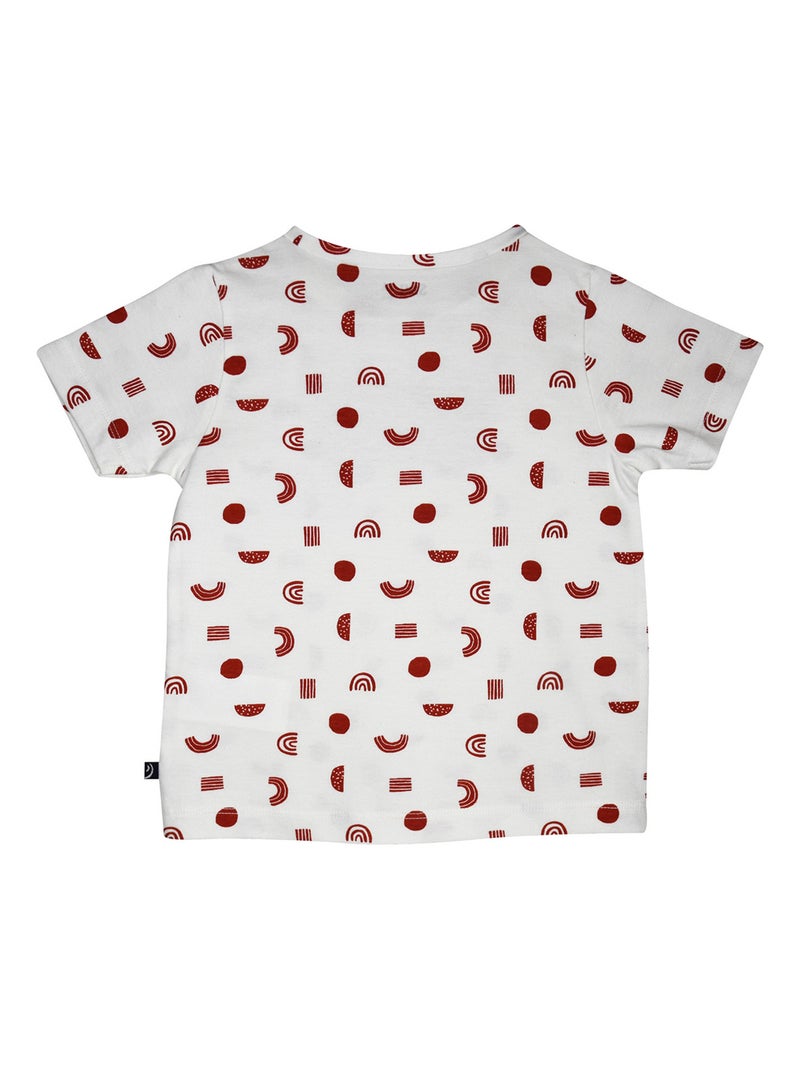 TEE SHIRT LAKDAR MANCHES COURTES ENFANT Blanc - Kiabi
