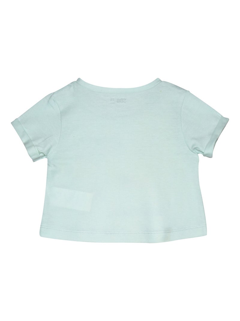TEE SHIRT LAMBERTINE MANCHES COURTES ENFANT Vert - Kiabi