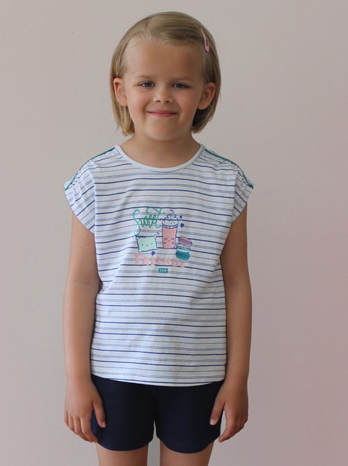 TEE SHIRT LAMIA SANS MANCHES ENFANT - Kiabi