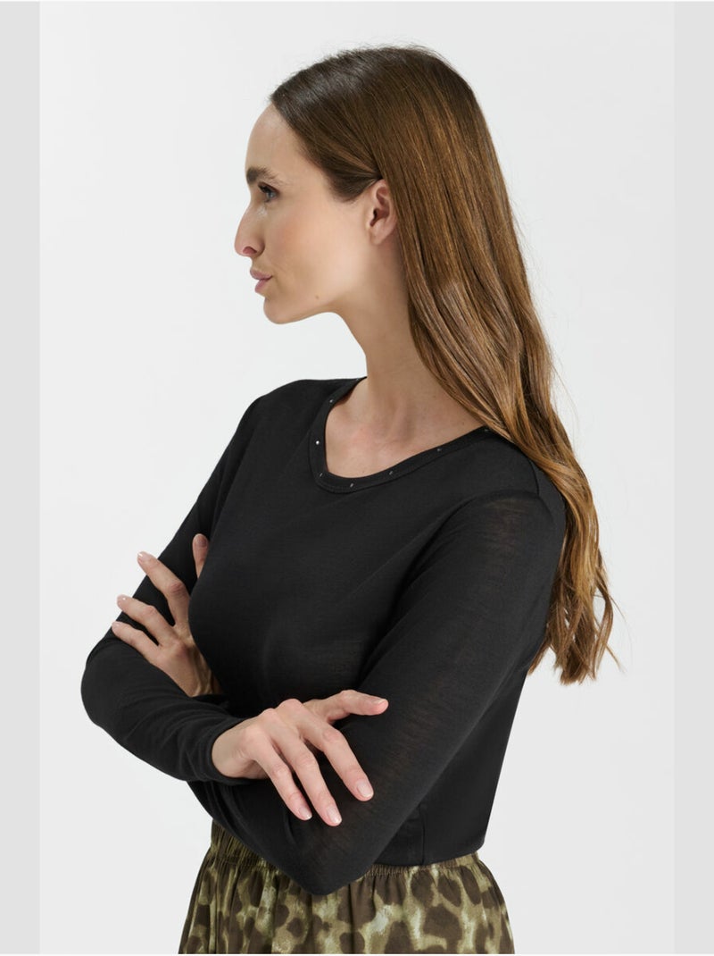 Tee-shirt lamy 'le temps des cerises' Noir - Kiabi