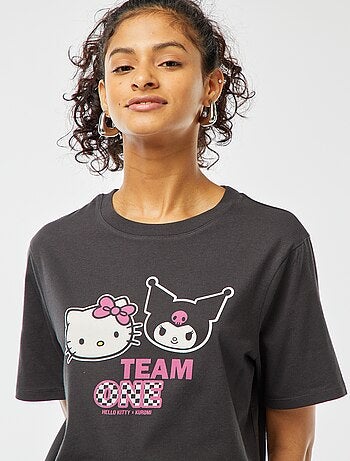 Tee-shirt large imprimé 'Hello Kitty'
