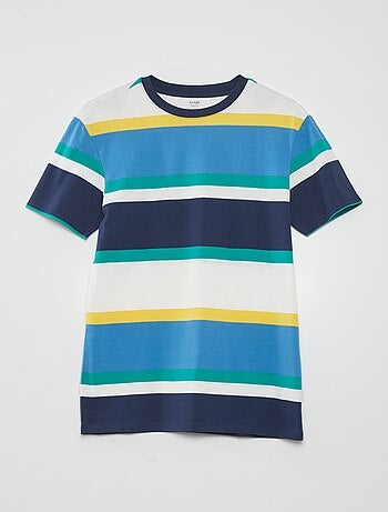 Tee-shirt larges rayures colorées
