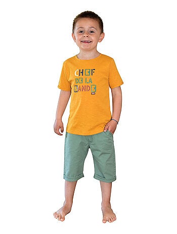 TEE SHIRT LARGO MANCHES COURTES ENFANT