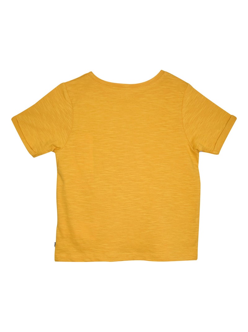 TEE SHIRT LARGO MANCHES COURTES ENFANT Jaune - Kiabi