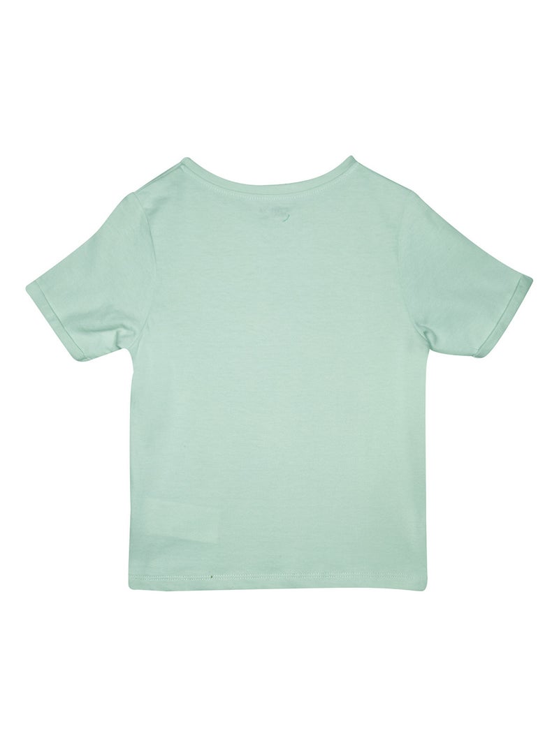 TEE SHIRT LAURIAN MANCHES COURTES ENFANT Vert - Kiabi