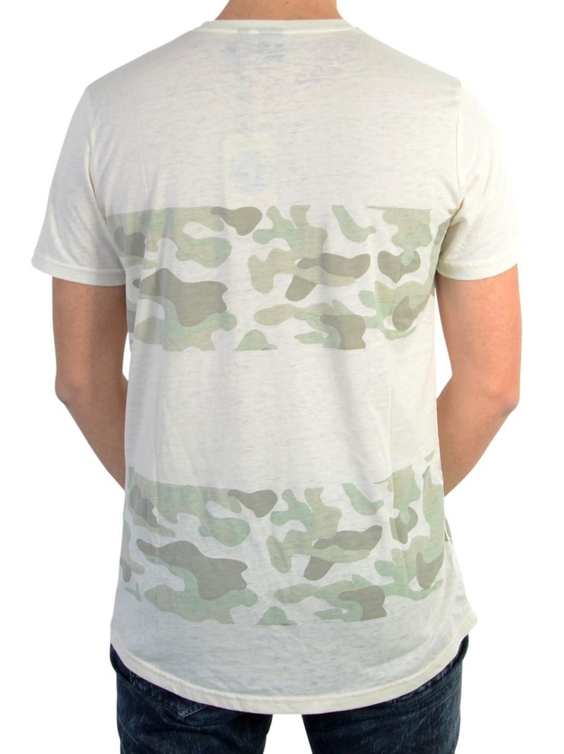 Tee Shirt Le Temps Des Cerise Cipriano Light Camo Blanc - Kiabi