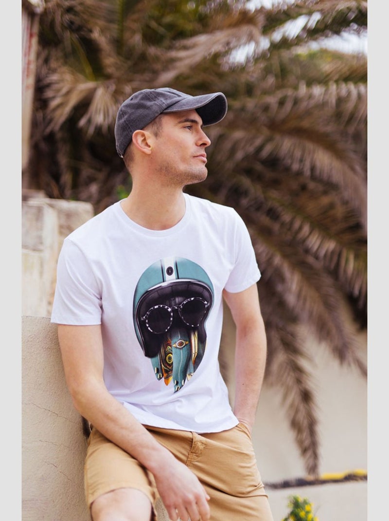 Tee-Shirt LEPIC 'Le Temps Des Cerises' Blanc - Kiabi