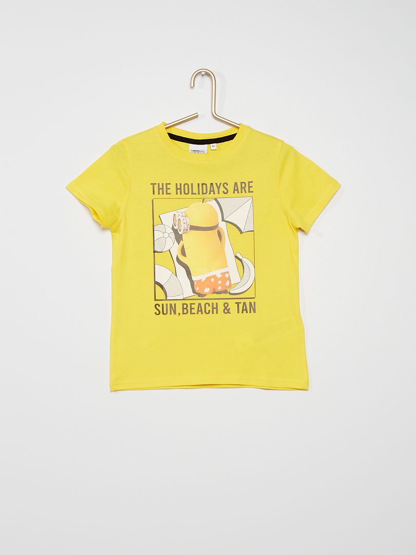 Tee-shirt 'Les Minions' jaune - Kiabi