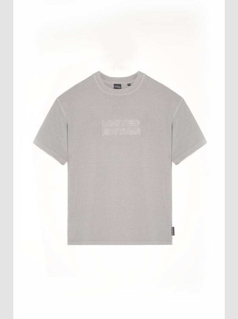 Tee-Shirt LESABO 'Le Temps Des Cerises' Gris - Kiabi