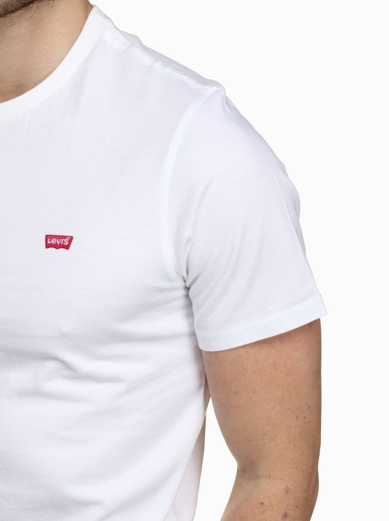Tee Shirt Levi's col rond Blanc - Kiabi